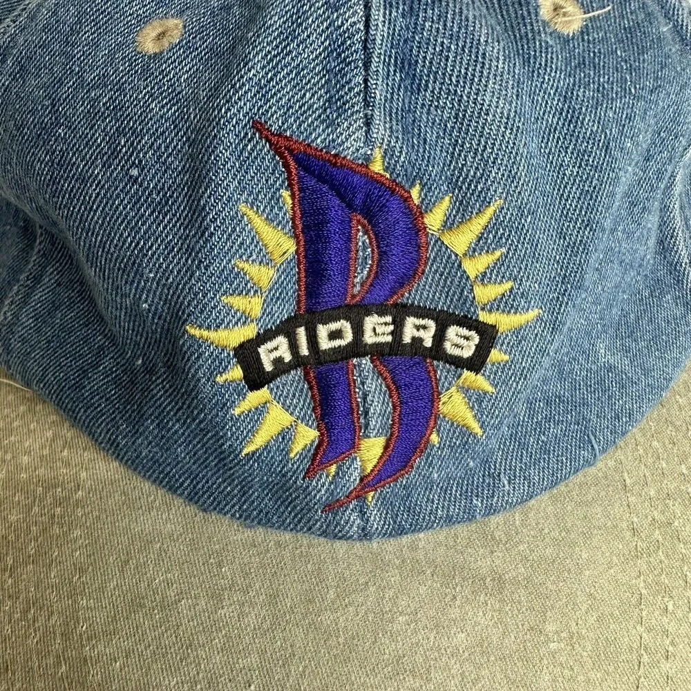 Trucker Cap Baseball Hat‎ Slide Adjuster Vintage RIDERS DENIUM One size